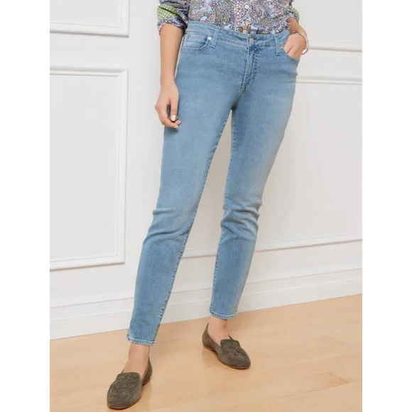 Talbots Denim - Talbots Flawless Five Pocket Womens Jeans Light Blue Monterey Slim Ankle Size 10